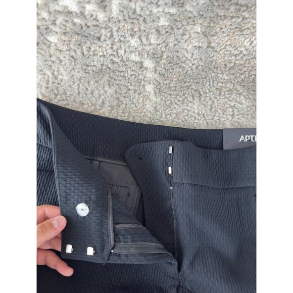 NEW Apt 9 Size 14 Flat Front Mid Rise Casual Shorts Black Button Zip NWT - Picture 8 of 14